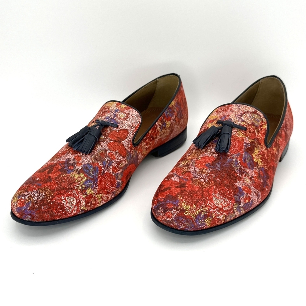 Aldo Jerienia Floral Loafers Mens Size 10.5 Tassel Shoes